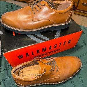 Deer Stags Walkmaster Men's Tan Oxfords